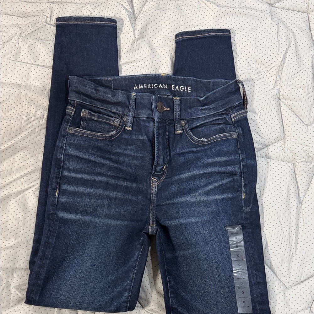 American Eagle Outfitters Women's High Rise Indigo Jeans 0 R